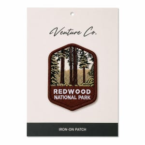 Redwood National Park Embroidered Patch | Iron-On Souvenir