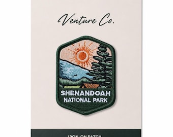 Shenandoah National Park Embroidered Patch | Iron-On Souvenir