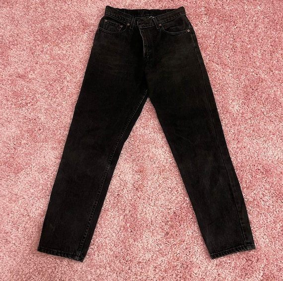 vintage black high waisted levis - image 3