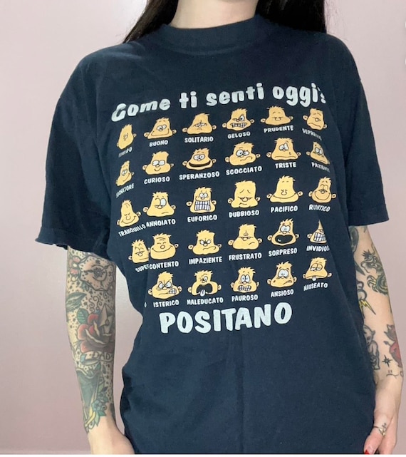 Vintage Italian “today I feel” t-shirt, positano