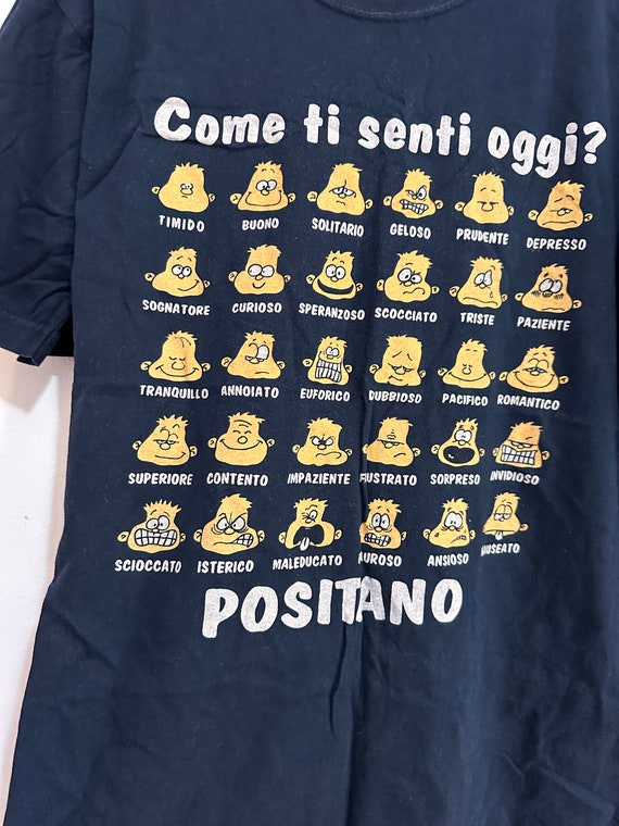 Vintage Italian “today I feel” t-shirt, positano - image 4