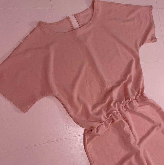 vintage 90s bubblegum pink onesie jumpsuit - image 4