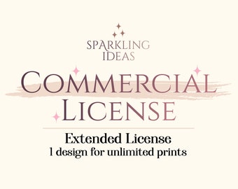 Sparkling Ideas Extended license for unlimited prints.