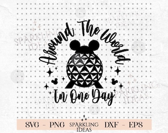 Around the World Epcot SVG, Funny Trip Svg, Family Vacation, Family Trip 2024 Svg, Vacay Mode Svg, Magical Kingdom, Family Trip