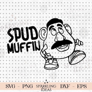 Spud Muffin SVG, Mr. Potato Svg, Toy Story Svg, Vacaciones familiares, Viaje familiar Svg, Modo Vacay Svg, Archivos Svg para Cricut