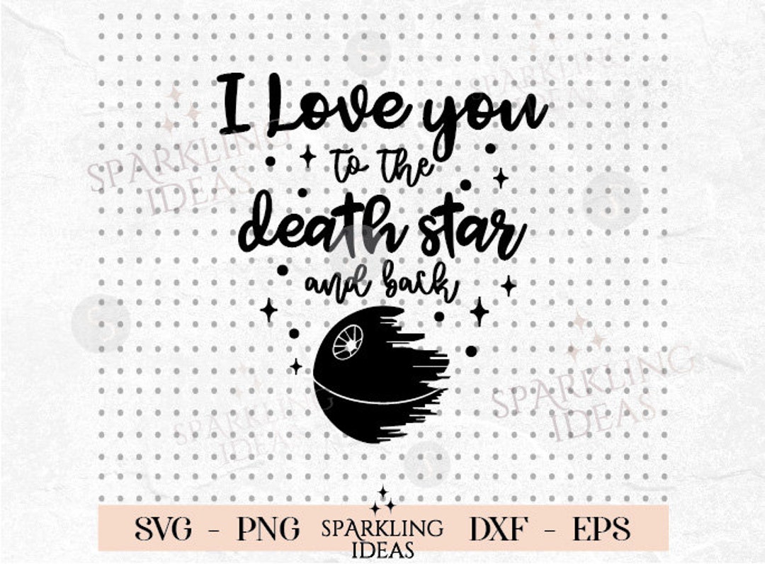 Panneau Star Wars - I Love You To The Death Star & Back - Citation A4 - Métal