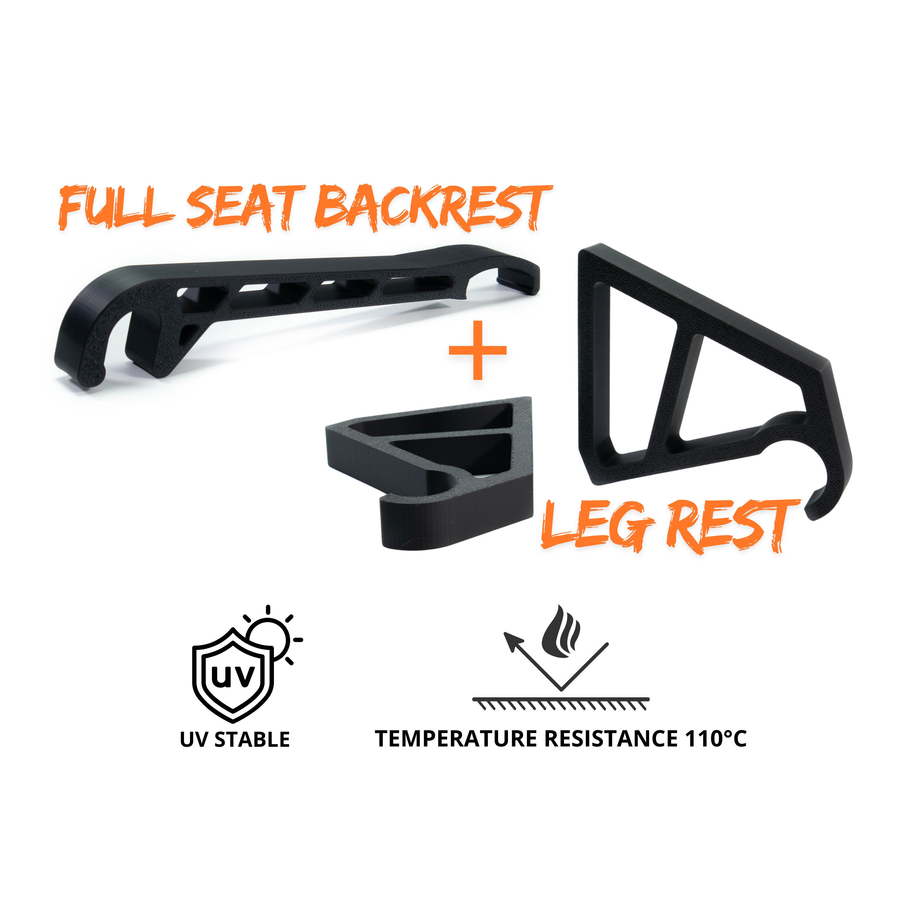 Set of 2 Accessories for Thule Urban Glide 2 - Leg rest and Full seat Backrest