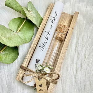 Wedding gift | Money gift | wedding | test tube | candle | stick candle | Gift | bridal couple | Gift box | Wedding candle