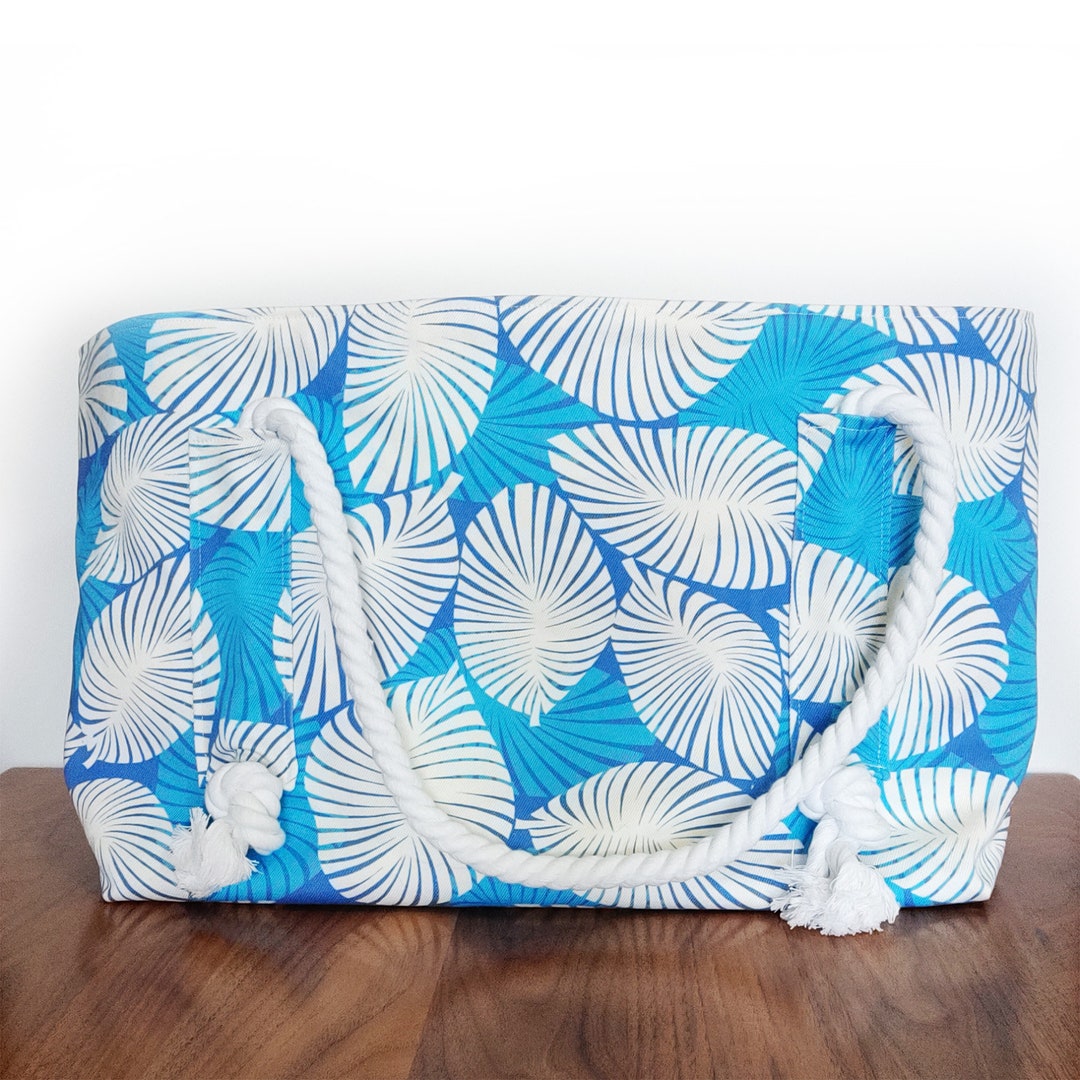 Mod Palms Extra Large Rope Handle Beach Bag Etsy
