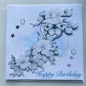 Tarjeta de feliz cumpleaños personalizada, hecha a mano