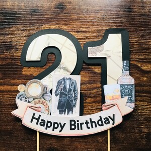 Personalizado Cake Topper Circle Any Age Name 16th 18th 21st 30th 40 60 80.A Beautiful personalized Cake Topper Se vería increíble
