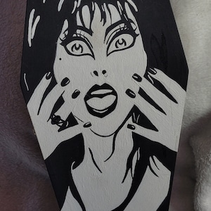 Elvira Coffin Box 12" Horror Decor