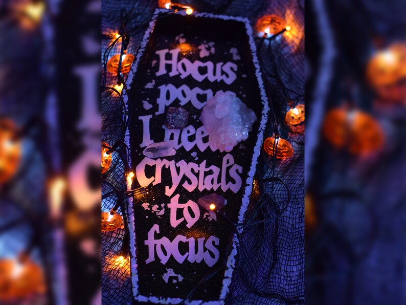 Coffin Crystals Tray Occult Decor - Etsy