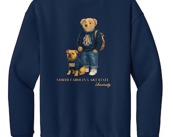 Polo Bear Inspired North Carolina A&T State University Sweatshirt