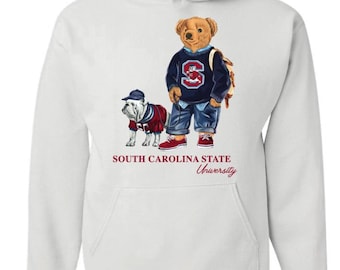 Polo Bear Inspired South Carolina State University Hooded Sweatshirt
