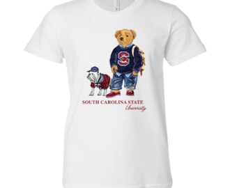 Youth Size Polo Bear Inspired South Carolina State University Graphic Tee