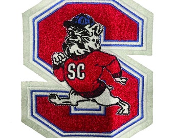 South Carolina State University Chenille Patch with Iron-On Backing