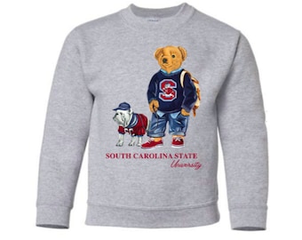 Youth Size Polo Bear Inspired South Carolina State University Sweatshirt