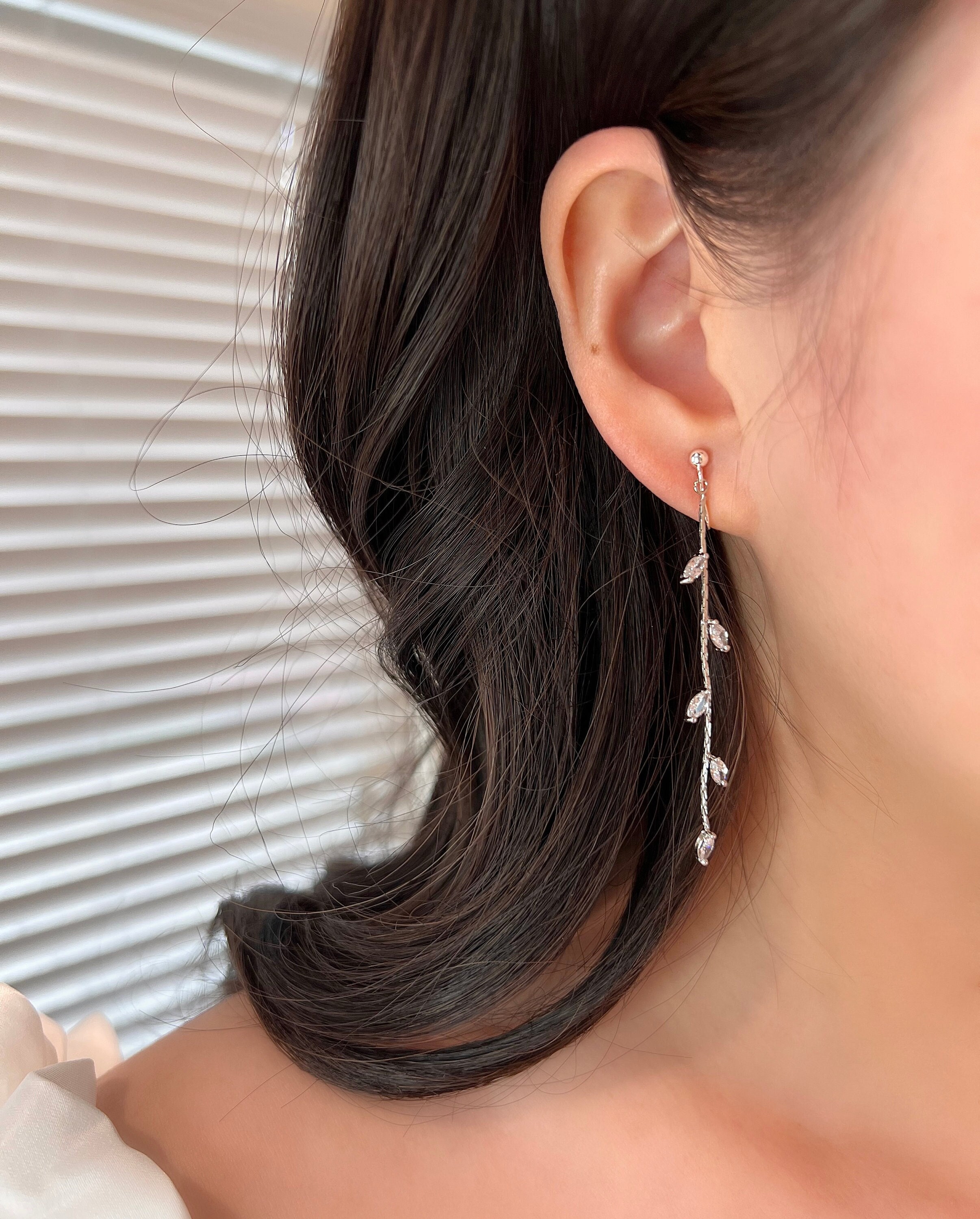 925 Sterling Silver Tassel Earrings - Minimalist Dangle Drop Earrings For Women