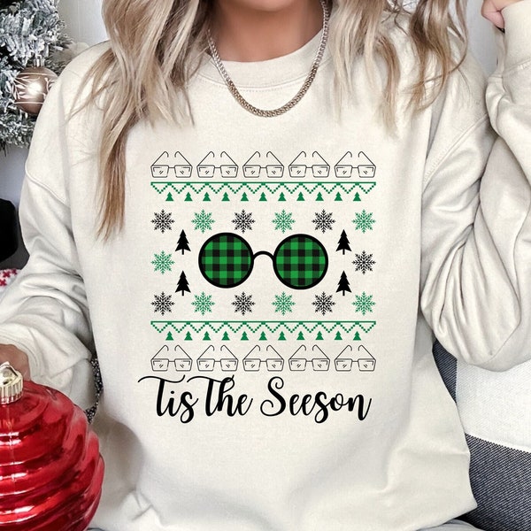 Optometry Christmas Sweatshirt, Optician Xmas Shirt, Optometry Ugly Christmas Hoodie, Optometry Assistant Technician, Optometrist Xmas Gift