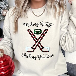 Ice hockey christmas jumper hot sale