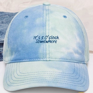 Jimmy Buffett tribute unisex hat, It’s five o’clock somewhere, In Memory Of Jimmy Buffett Hat Tie dye hat