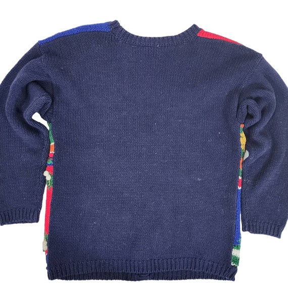 Vintage Ugly Knit Sweater Cardigan - L - image 2