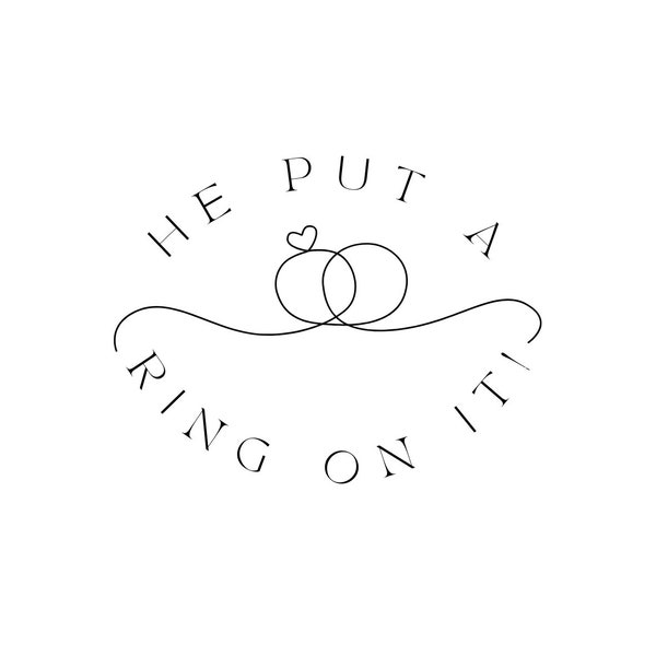 RING POP STICKER | He Put a Ring On It | Bridal Shower Sticker | Engagement Party Sticker | Wedding Decor