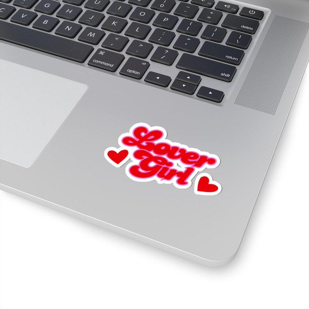Pink Lover Sticker Lover Girl Vinyl Sticker | Pink Heart Laptop Decal - Etsy