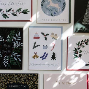 Lot de Noël // Lot de 8 cartes de voeux