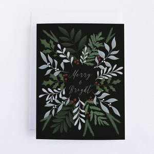 Feliz y brillante // Tarjeta de felicitación navideña