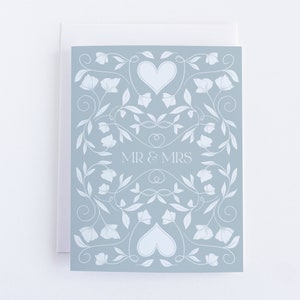 Mr & Mrs // Carte de voeux de mariage