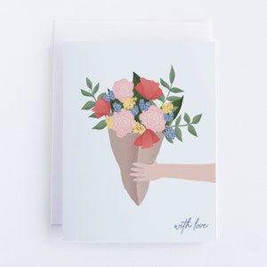 Avec amour // Carte de voeux