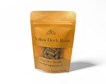 Yellow Dock Root 100% Pure Capsules  500 mg