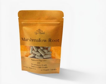 Marshmallow Root 100% Pure Capsules  500 mg