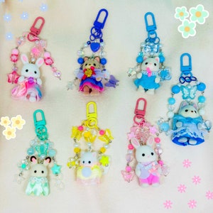 Calico Critter Keychain | Cute Keychain | Kawaii Keychain | Phone Charms | Sylvanian Baby Keychain | Belt Charm