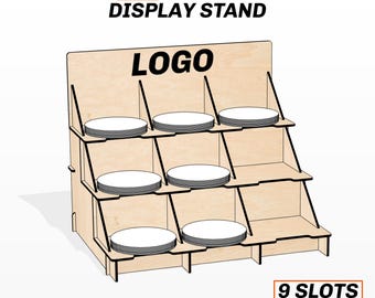 4x4 Coaster Display Stand SVG Laser cut file