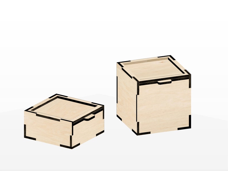 Laser Cut Box SVG Laser Cut Box File SVG DXF Template Etsy Canada