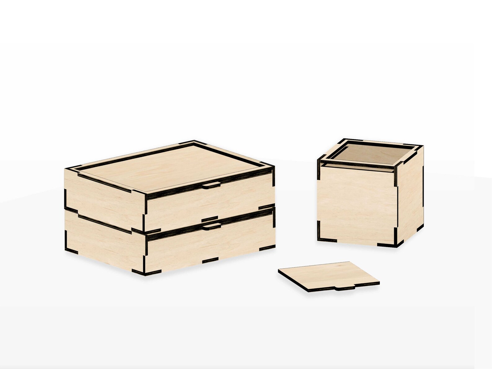 Laser Cut Box SVG Laser Cut Box File SVG DXF Template Etsy UK