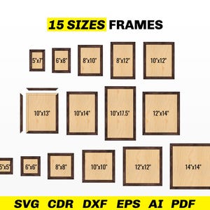 File SVG per taglio laser della cornice