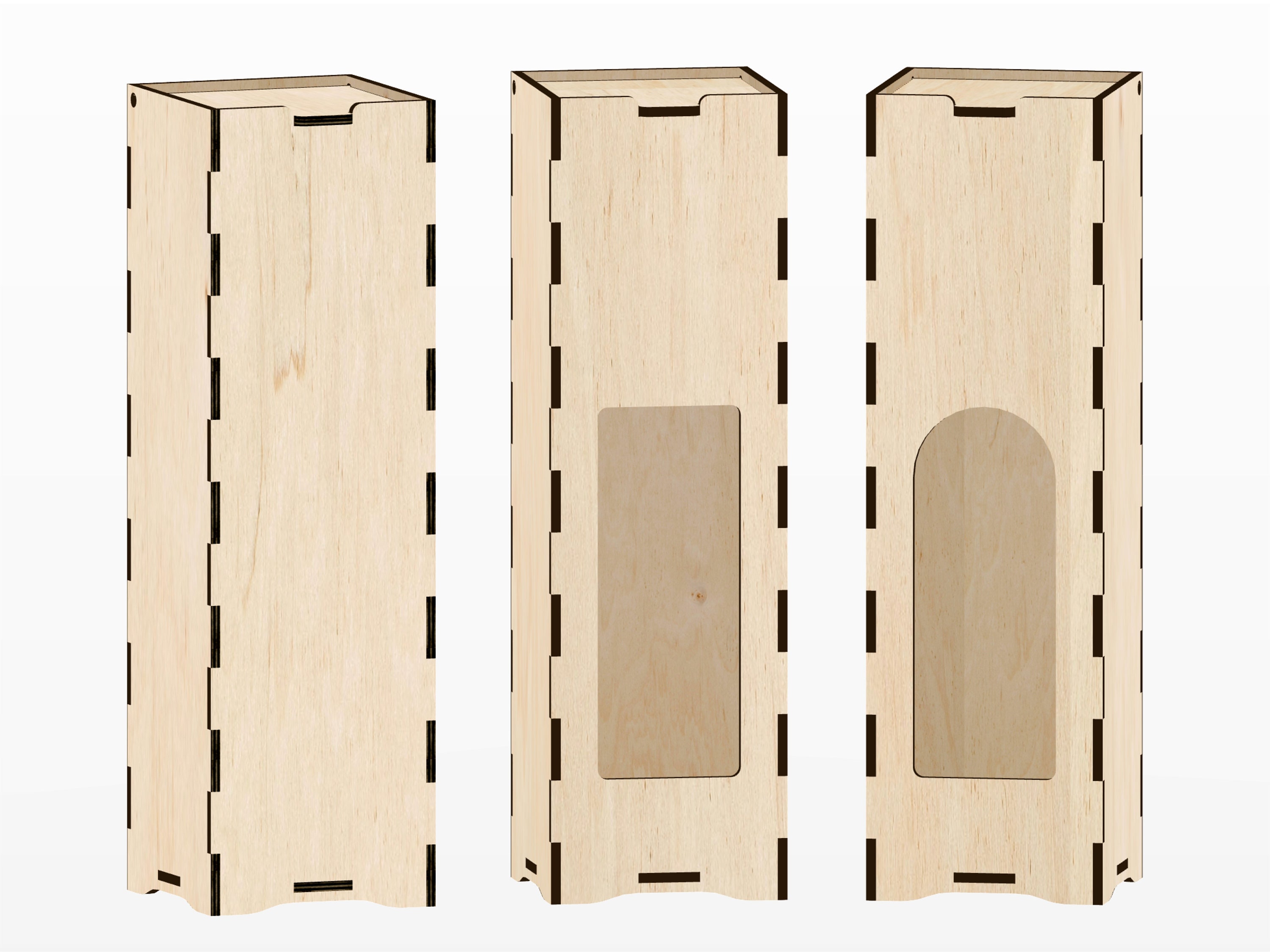 Wine Box SVG Laser Cut File Wine Box Template Wine Gift Etsy UK