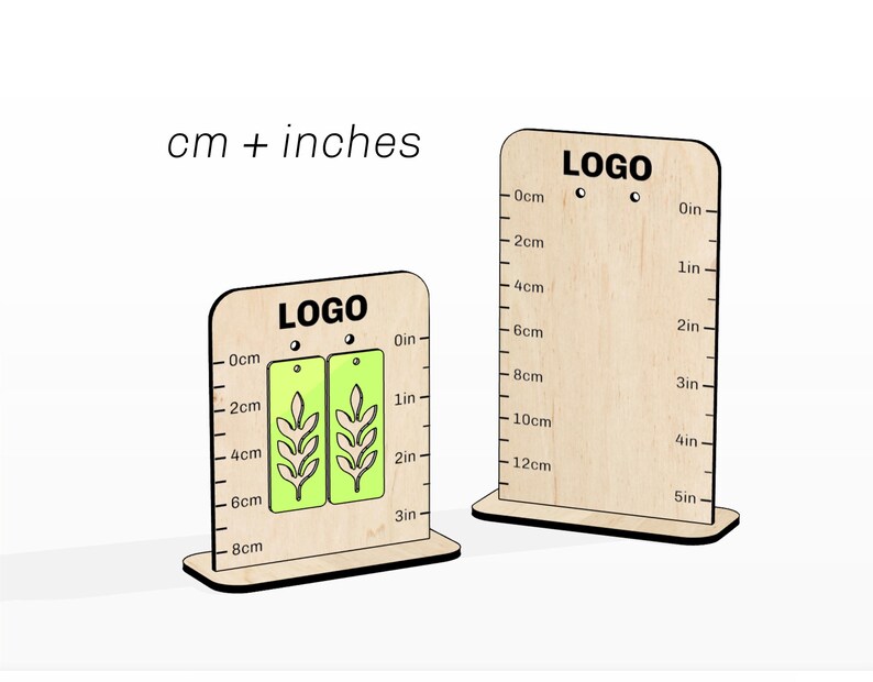 Earring Display Stand SVG: Laser Cut Jewelry Ruler (digital Download ...