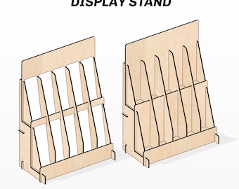 Bookmark display stand SVG laser file - Bookmark storage svg - Bookmark holder svg