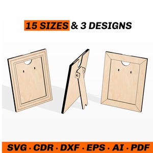 Inschuifbaar SVG-lasergesneden afbeeldingsframe-bestand