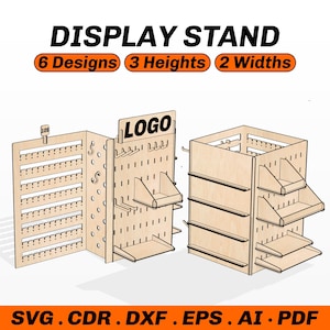 Keychain Display Ornament Stand SVG File Jewelry Earring Stand Laser Files