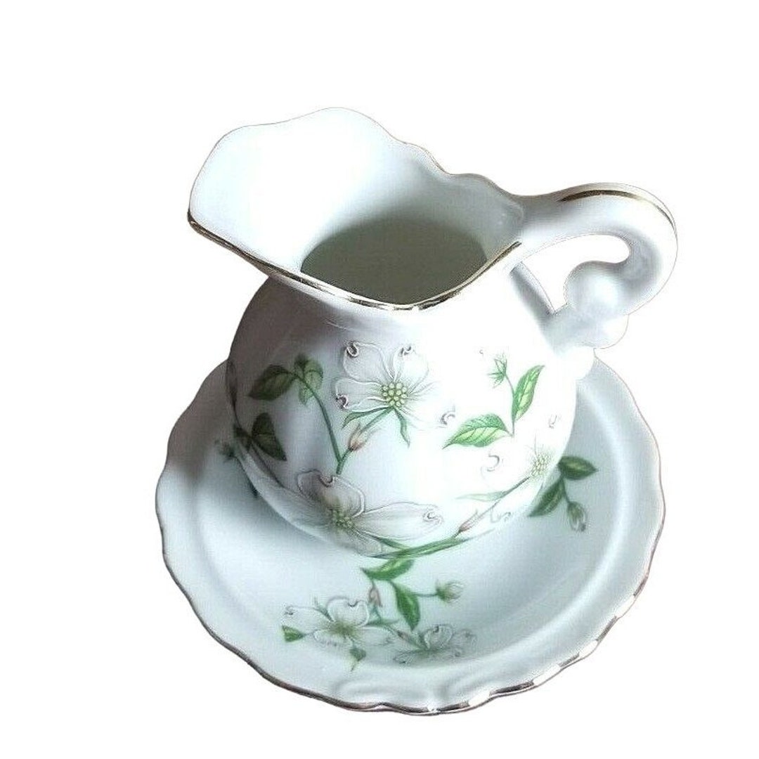 Vintage Small Pitcher and Bowl Lefton 02871 Etsy