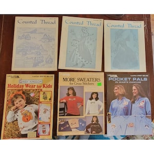 Vintage Cross Stitch Books Patterns