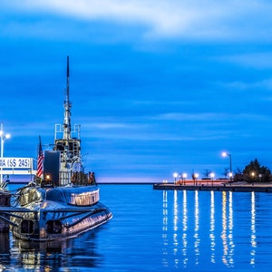 USS Cobia in the Sunrise Glory