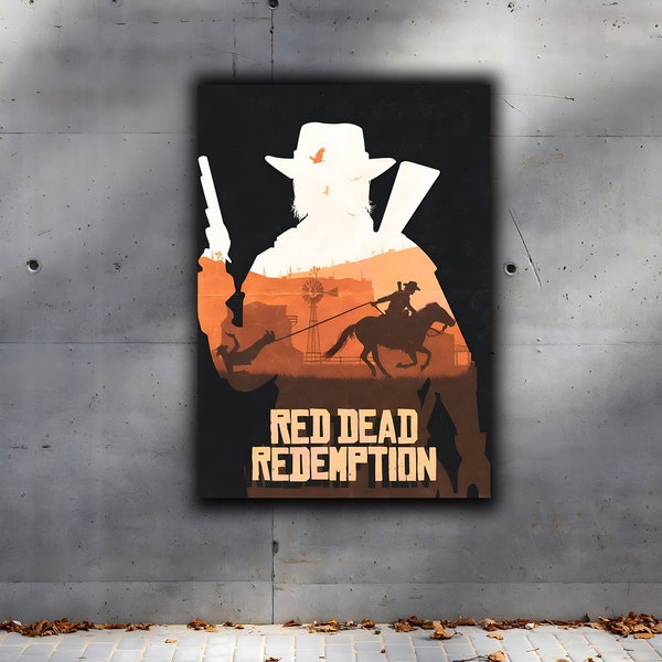 Red Dead Redemption Poster Etsy