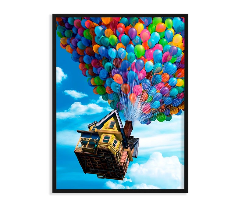 Up Cartoon Canvas Poster 2436, Art Work Decoration for Baby Shower
